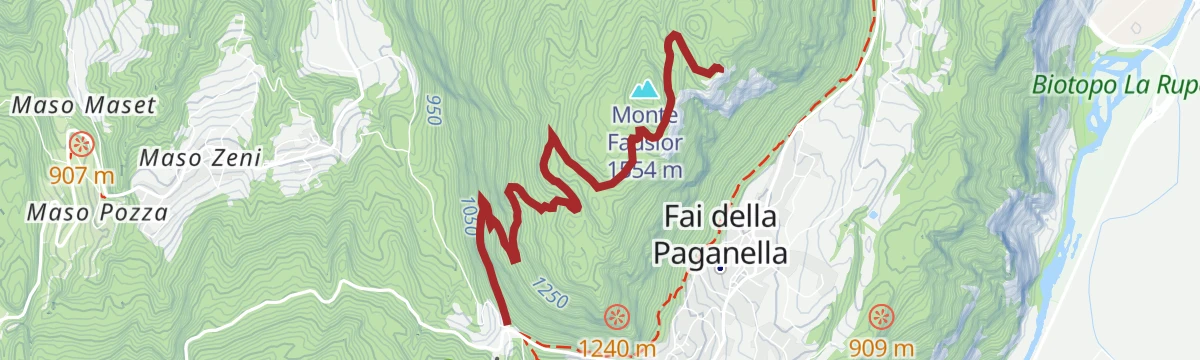 Route map: Trekking to the Cross of Fai